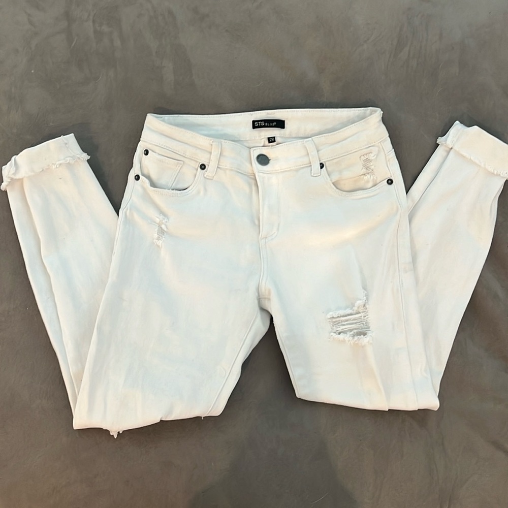 STS Blue - White Denim Jeans